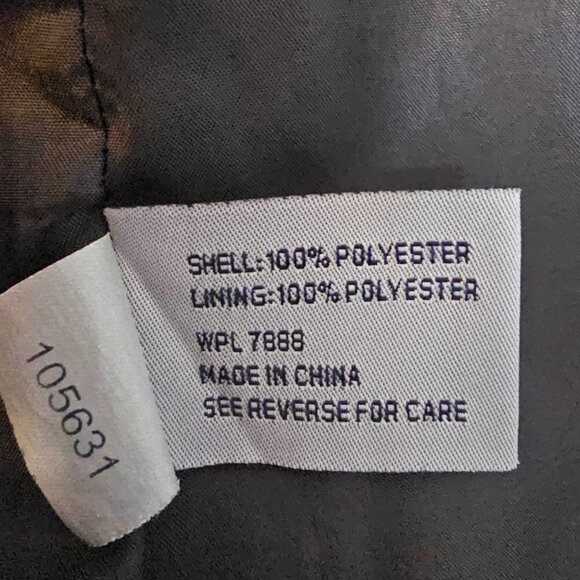 Anne Klein Black Medium Length Coat - Picture 8 of 9